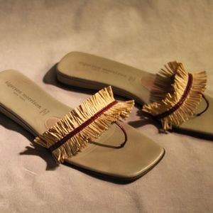 Siergerson Morrison Raffia Flat Sandal